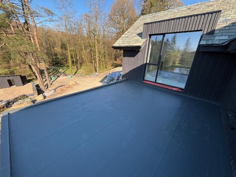 The finished roof drying in the Cumbrian sun