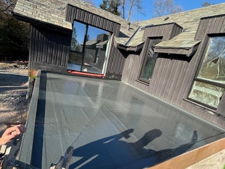 The area will make for a fantastic green roof at a later date