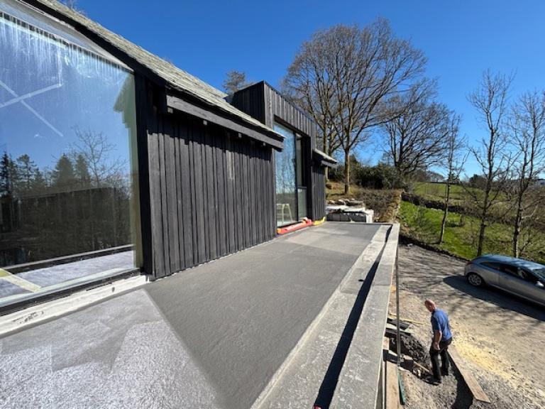 The weather was perfect for tackling the various areas of roof