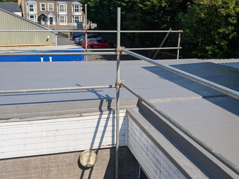 The finished roof is completely protected from the elements and will last for decades