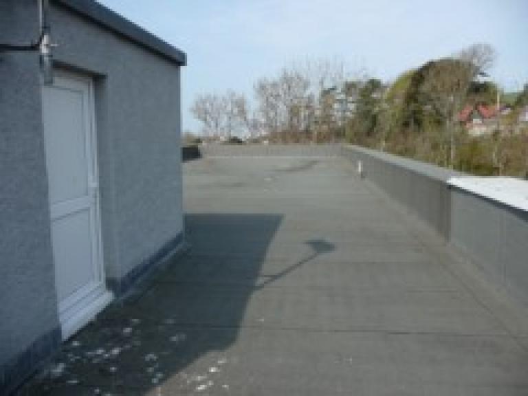 Local council department roof at Aberaeron, Ceredigion, Wales