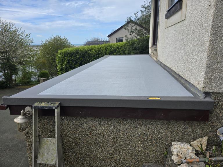 The new-build balcony formed an extension over an existing area