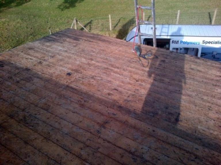 Before - A roof in need of urgent repair