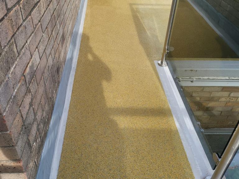 Finished terrace with 10 yr quartz system and 20 yr waterproofing