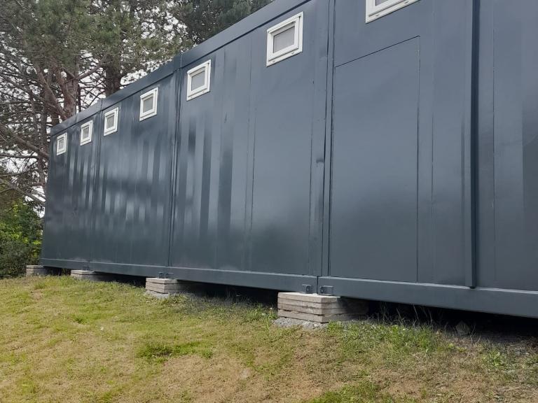 The finish looks modern and sleek