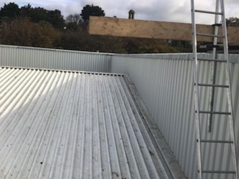 This process was repeated over the entire roof area