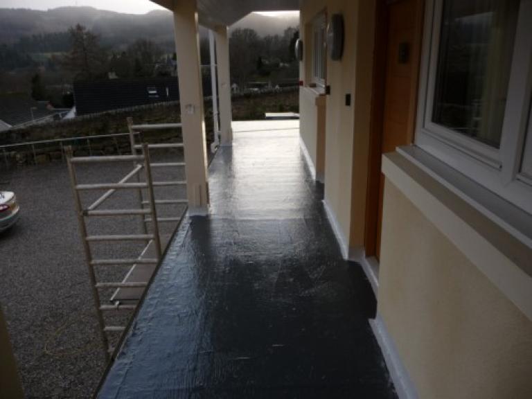 ... ensuring even coverage over the whole balcony walkway