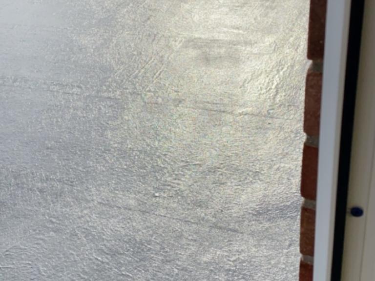 The completed balcony terrace