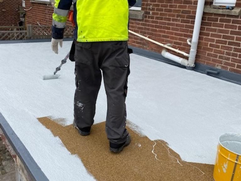 Finishing the sealing layer