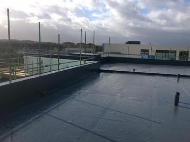 The topmost area is designed to withstand the weight of a large array of solar panels