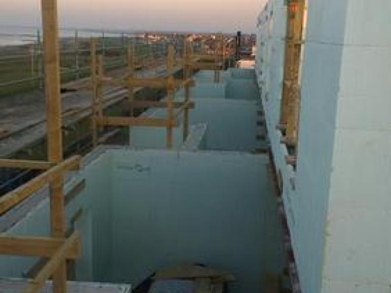 Working at such heights required careful adherence to Health and Safety