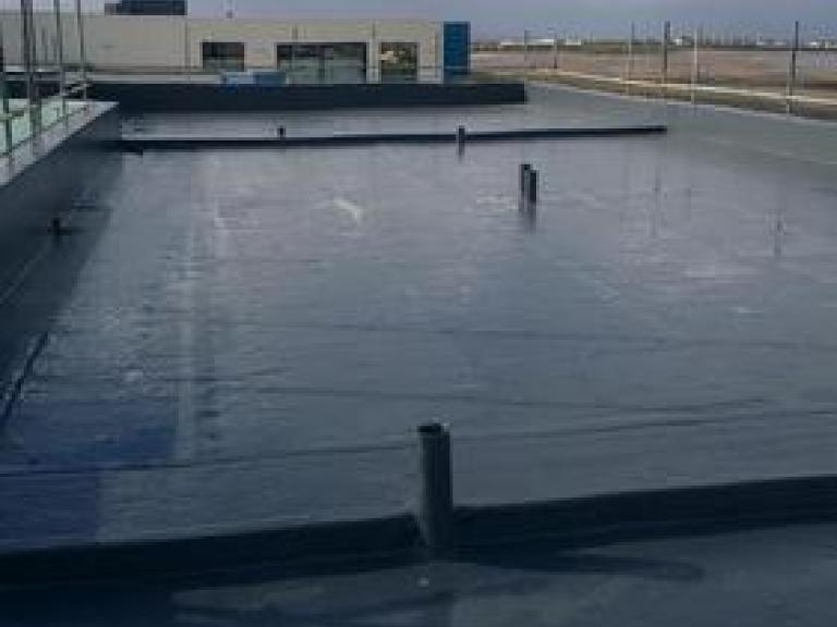 The roof terrace wrapped around the building and added up to a very large total area