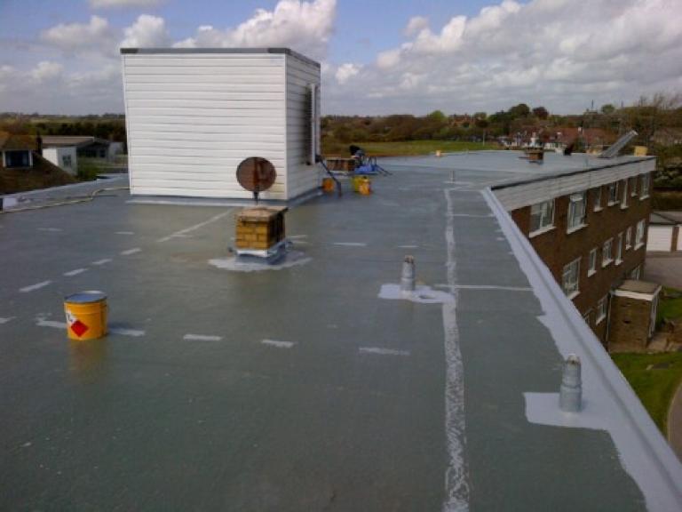 The base coat was then completed