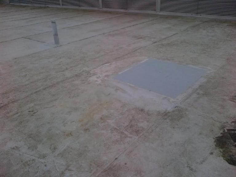 Work was started on the roof quickly