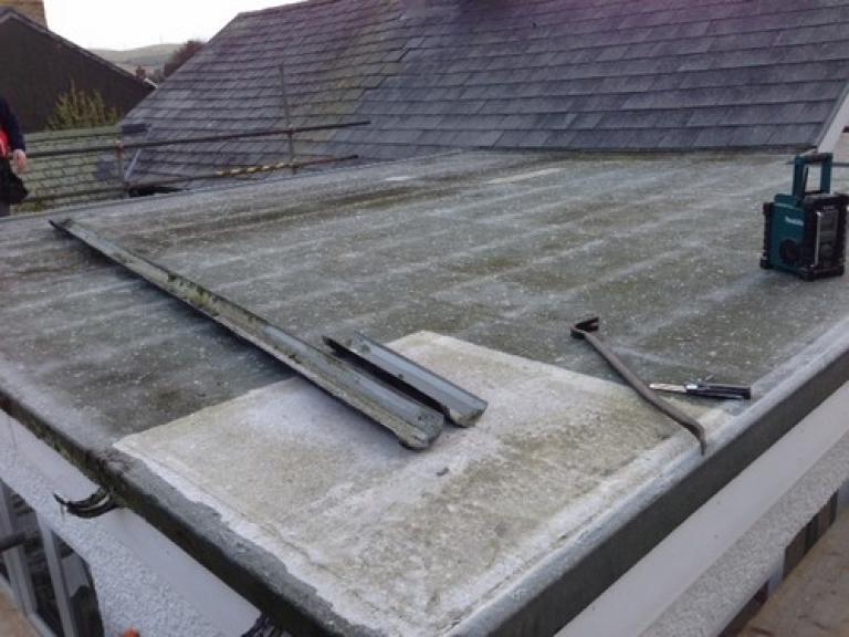 BEFORE - the roof as it was before turning it into a warm roof