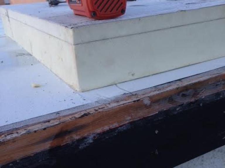 ... with insulation blocks cut individually to size as required