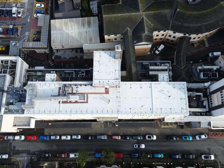 Aberystwyth's hospital roof is now snugly protected for over 30 years