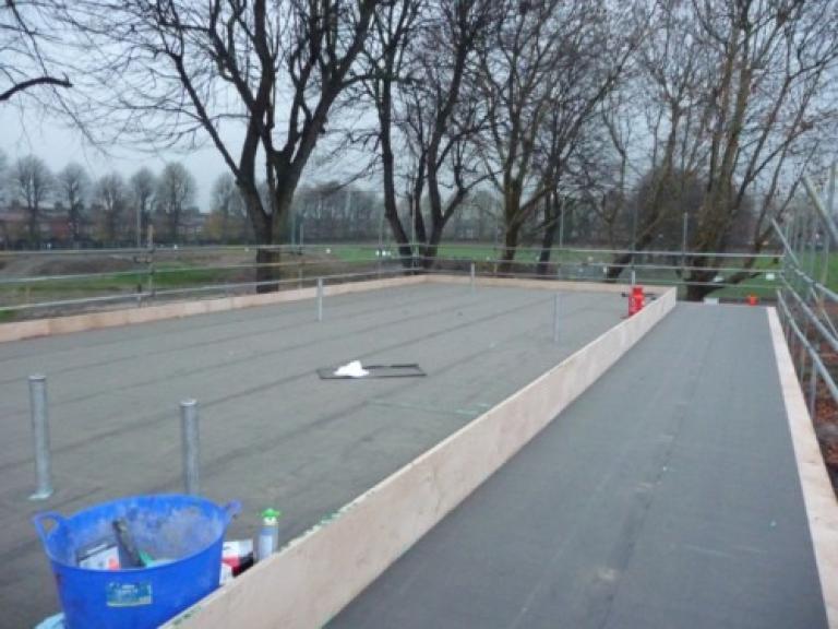 Then the vapour controlled barrier was installed