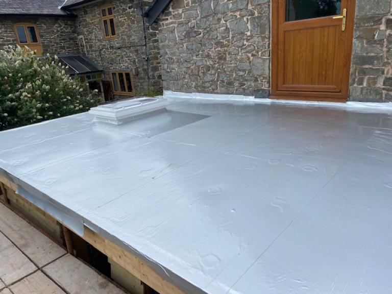 This ensures water will not pool or sit