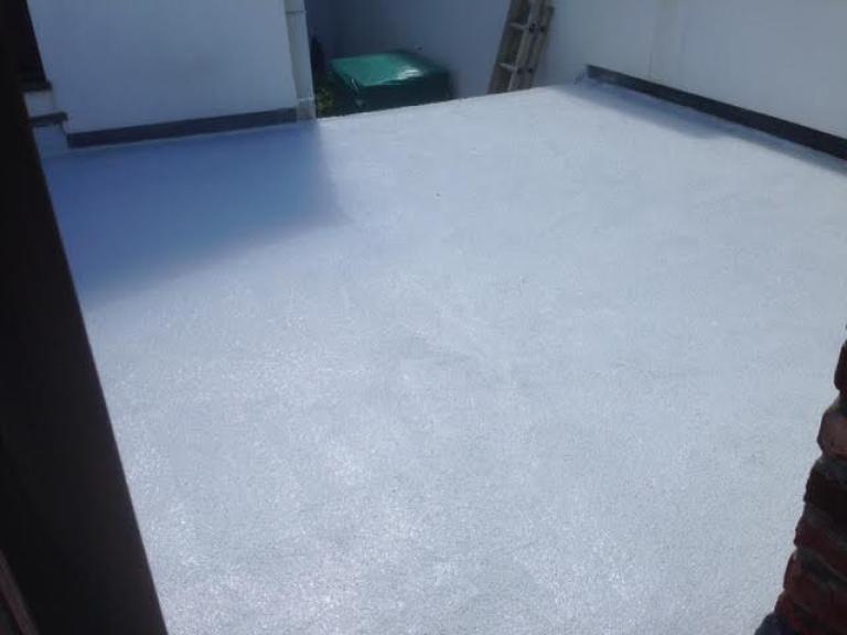 Waterproof Polymer Balcony with Hardwearing Quartz System