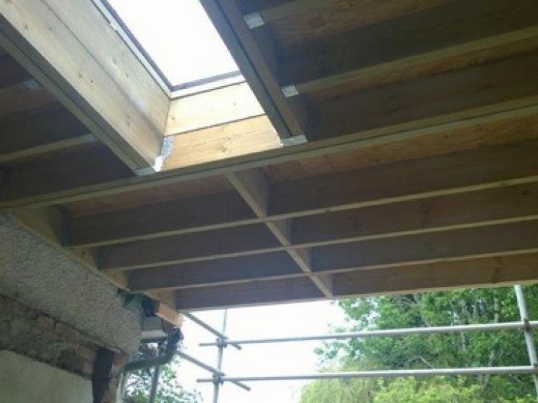 ...so that the garage underneath could be transformed into a new kitchen