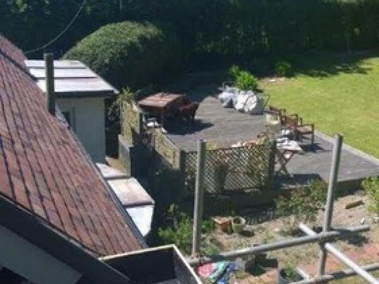 ,,and had to fit flush with the main house wall