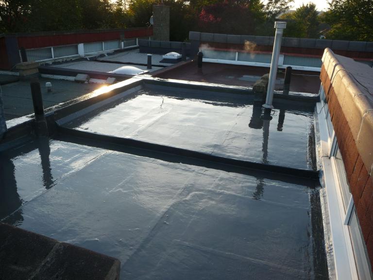 ... until, by the same evening, the roof was completely weathertight and safe to stand on!