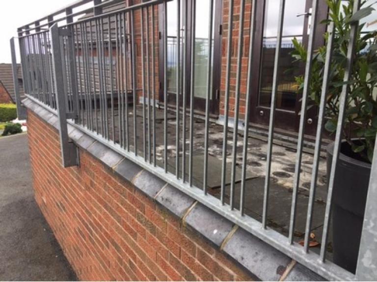 The area backed onto French windows and was needed for access