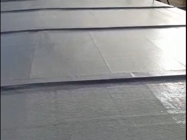 The completed roof