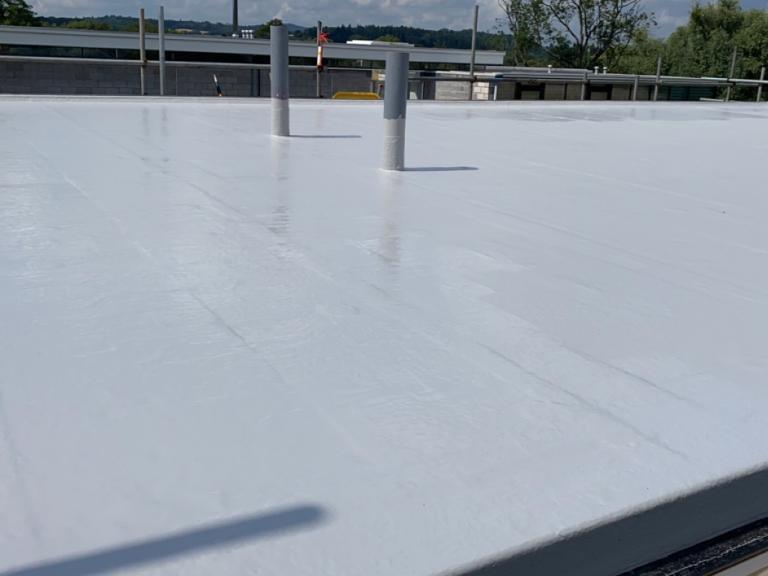 Pipes and upstands are also coated to ensure a fully waterproof finish with no water ingress