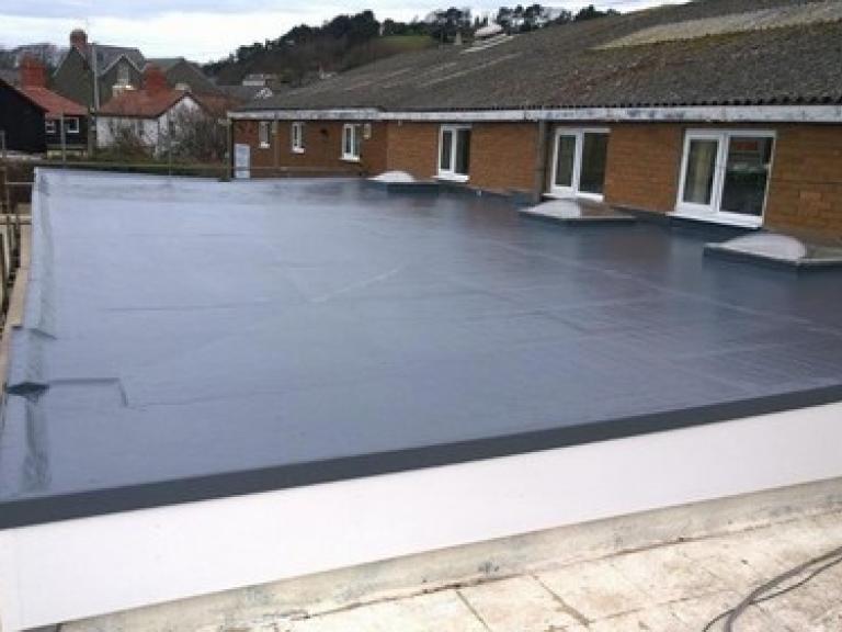 Fascias were fitted and details finished - to create a completely seamless roof!