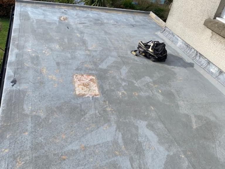 The Existing GRP Roof looked tired and worn