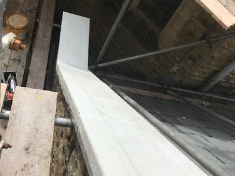 The polymer undercoat coped with the steep pitches without issue