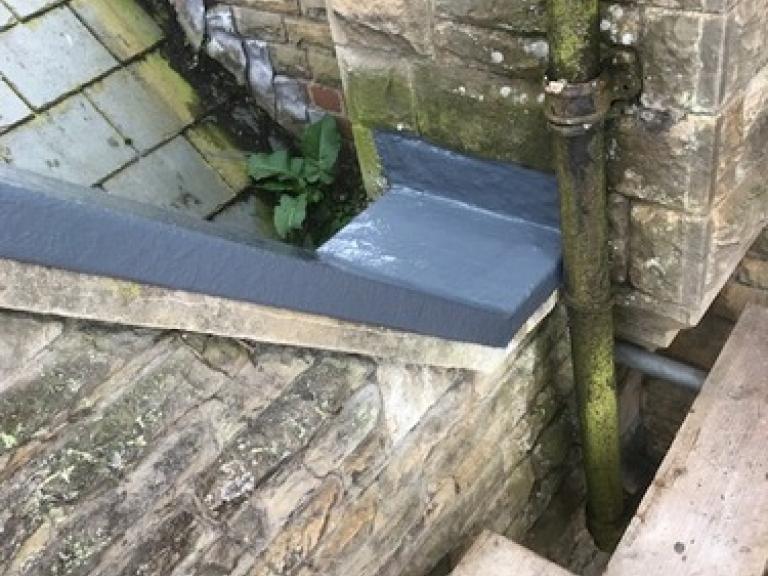 The overcoated elevations mimic the look of lead jointlessly and seamlessly