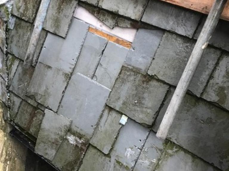 And the roof was consequently falling into disrepair