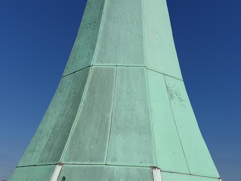 The beautiful colour and look of the old spire will be preserved, without the damage