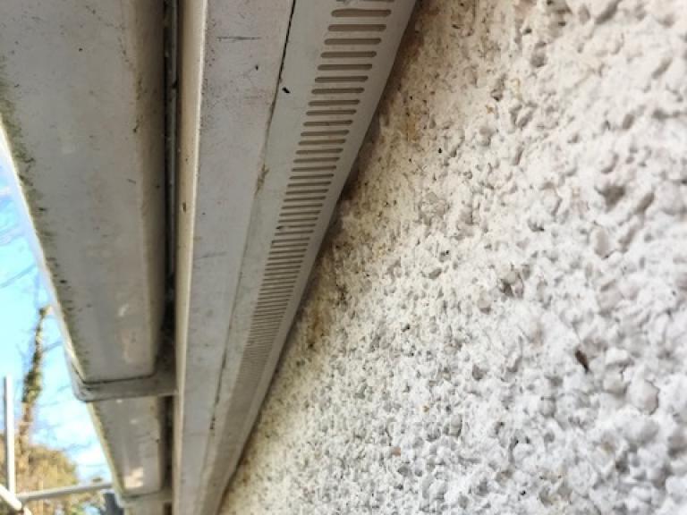 Ventilation slatting covering the holes