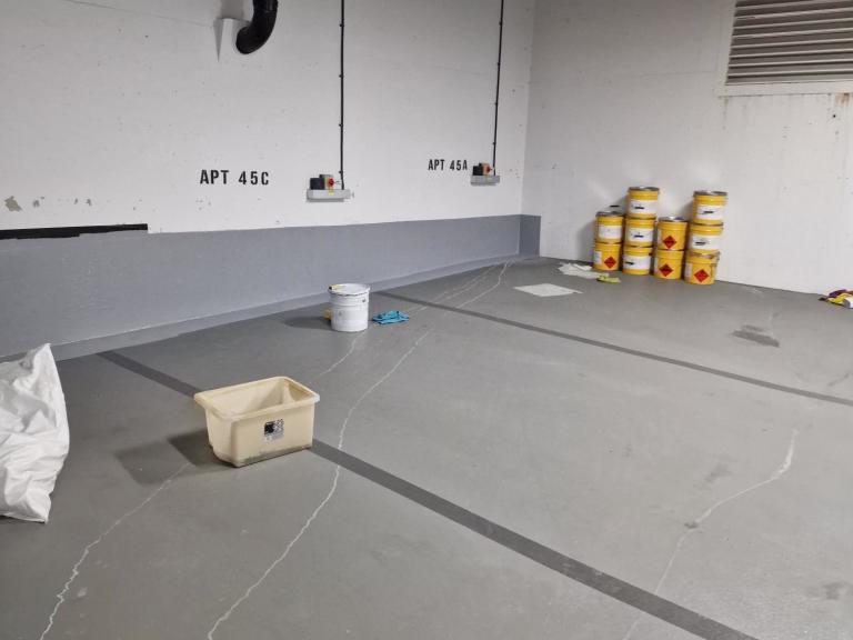 This rendered the previousy flooded space snug and dry