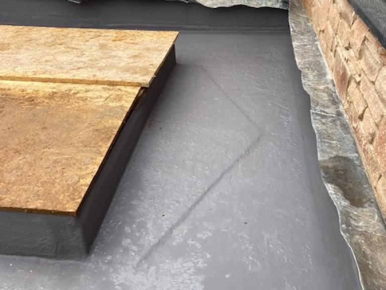 Additional detailing is required to ensure no water pools near the skylight