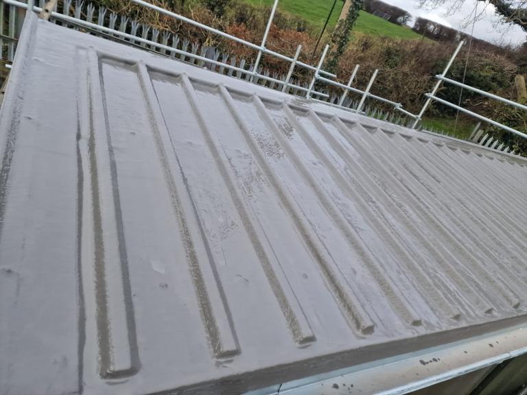 The encapsulated polymer Protec fibreglass roof