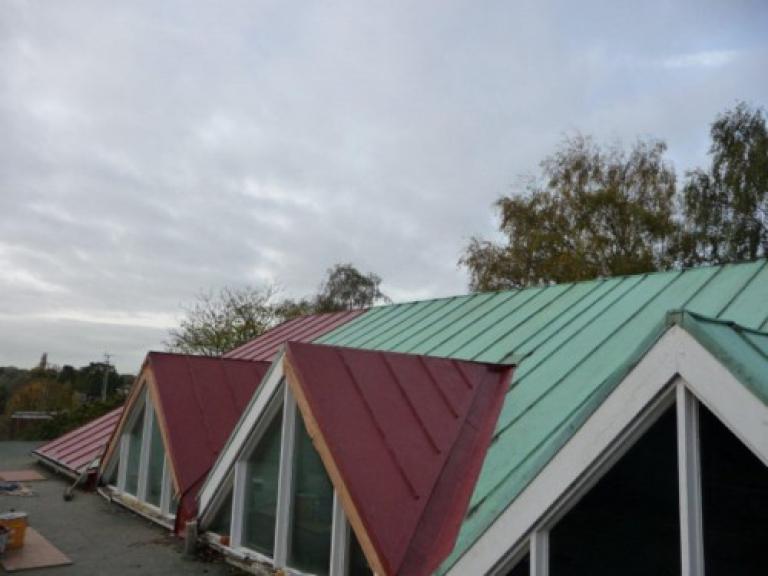 Using liquid polymer roofing membrane...