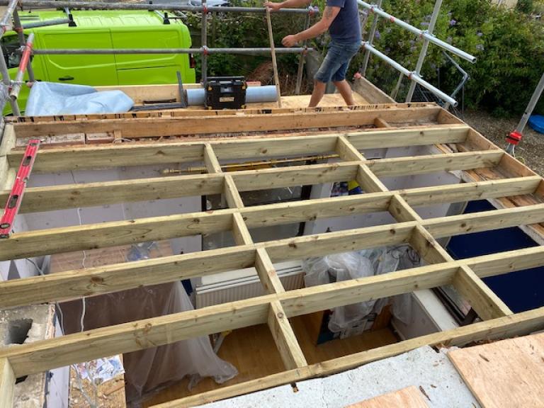 There was no choice but to replace all the joists