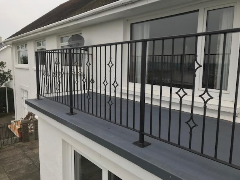 The finished balcony