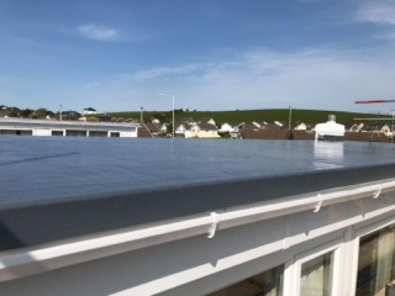 The area is waterproof, UV resistant and fireproof just 1 hr after application