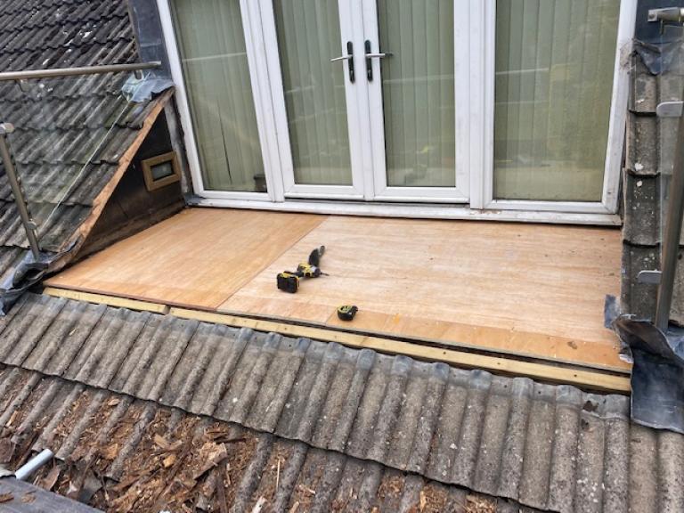 creating a fresh new substrate for the roof