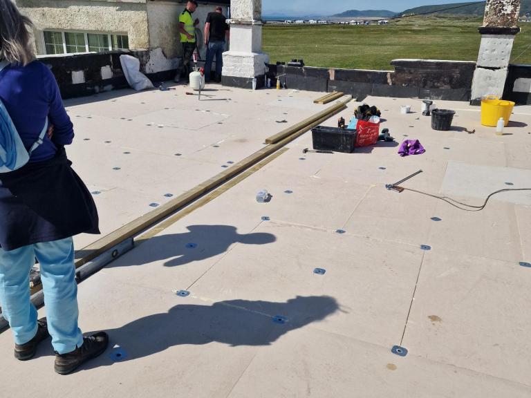 Then we set about insulating...