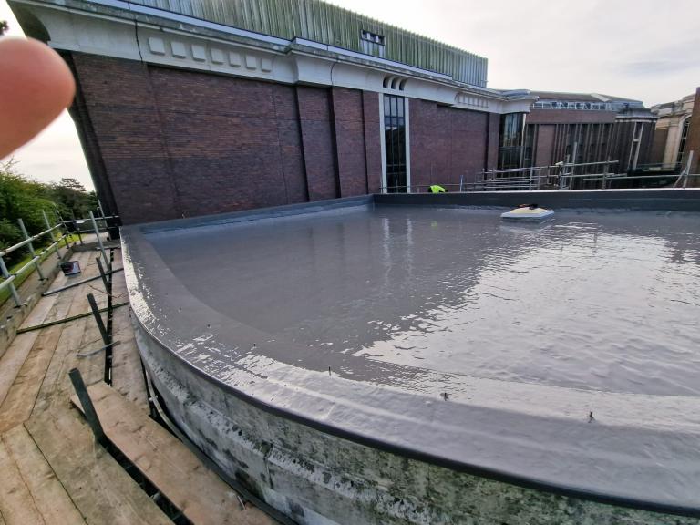 The area was coated in a 20 year system