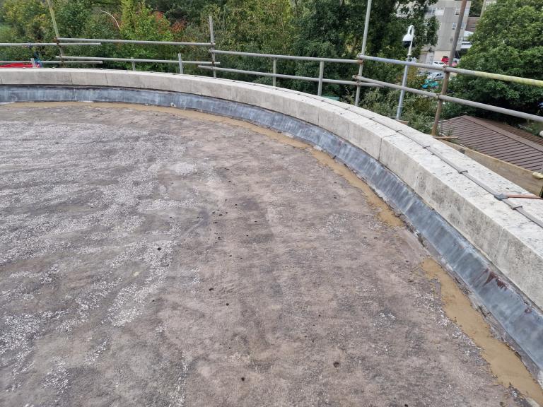 Some of the areas were also irregular in shape, such as this large curved area