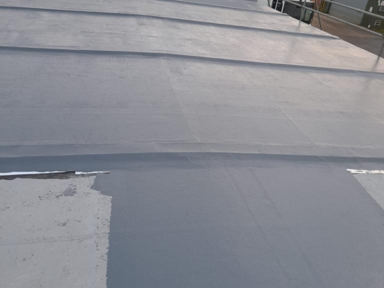 The base coat nearing completion
