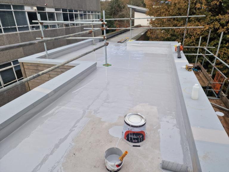 Undercoating in progress...